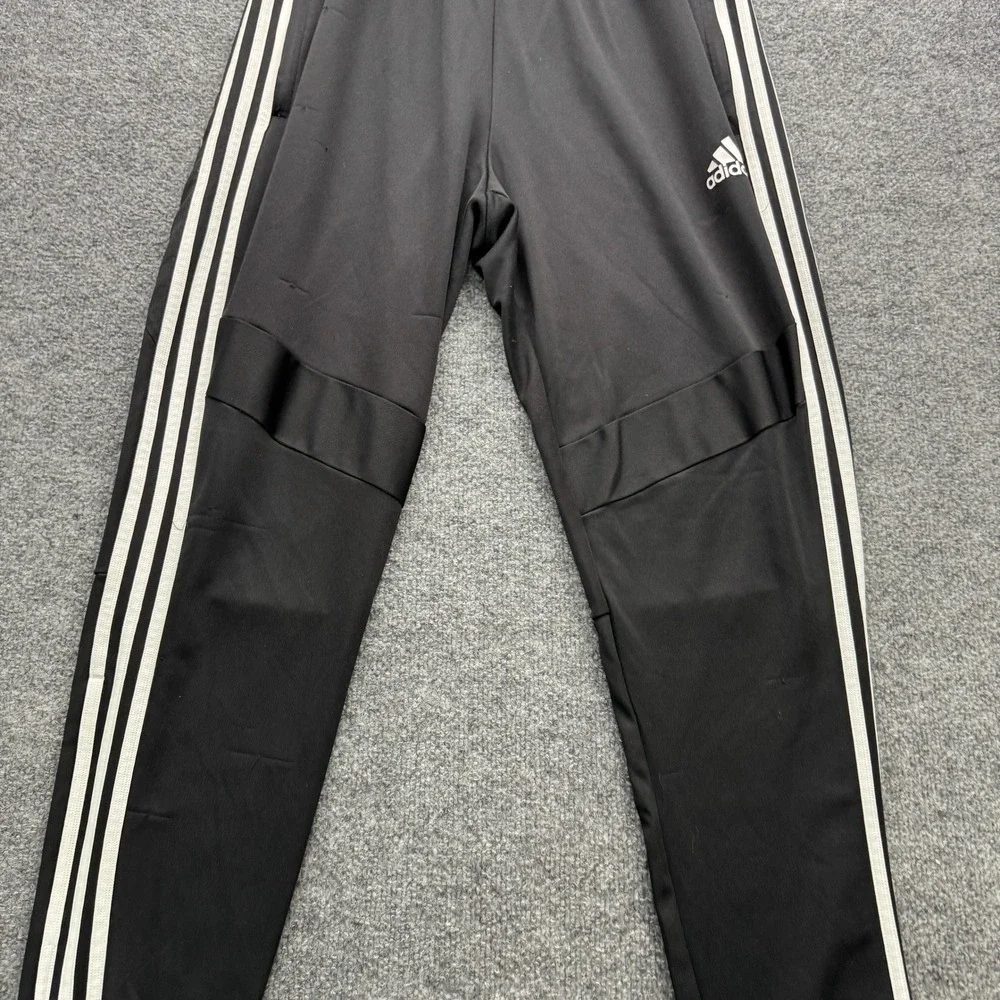 Adidas Tiro Track Pants Mens XL Black White‎ Stripe Climacool Athletic Running